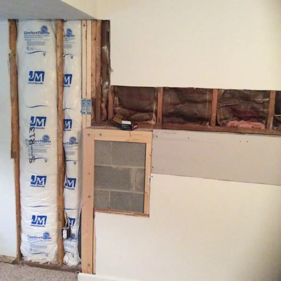 Wall insulation replacement during Structural Drying in Moore